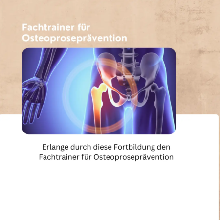 Produktbild für die Weiterbildung als Fachtrainer für Osteoproseprävention