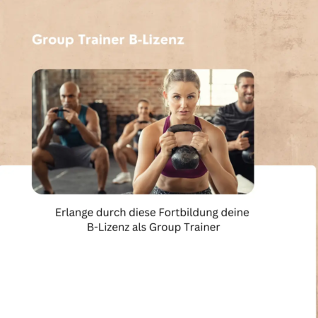 Produktbild für die Weiterbildung als Group Trainer B-Lizenz