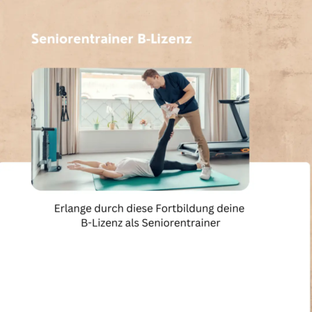 Produktbild für die Weiterbildung als Seniorentrainer mit B-Lizenz